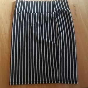 LuLaRoe Striped Pencil Skirt